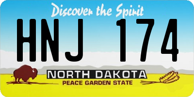 ND license plate HNJ174