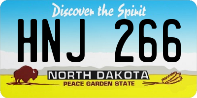 ND license plate HNJ266