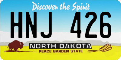 ND license plate HNJ426
