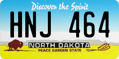 ND license plate HNJ464