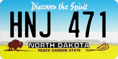 ND license plate HNJ471