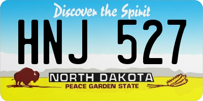 ND license plate HNJ527