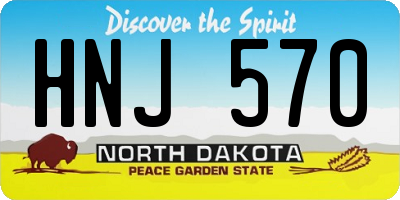 ND license plate HNJ570