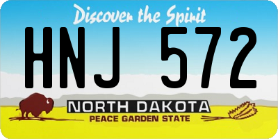 ND license plate HNJ572