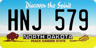 ND license plate HNJ579