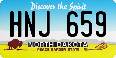 ND license plate HNJ659