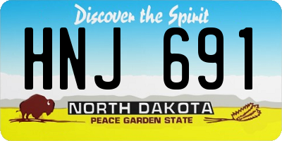ND license plate HNJ691