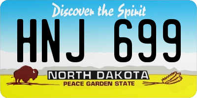 ND license plate HNJ699