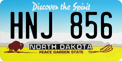 ND license plate HNJ856