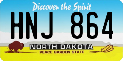 ND license plate HNJ864
