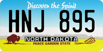 ND license plate HNJ895
