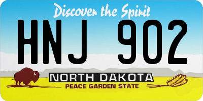 ND license plate HNJ902
