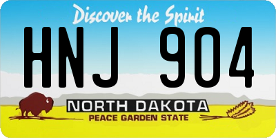 ND license plate HNJ904