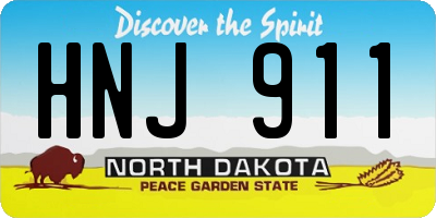 ND license plate HNJ911