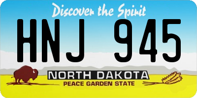 ND license plate HNJ945