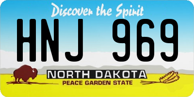 ND license plate HNJ969
