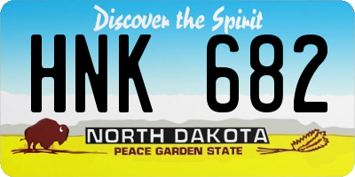 ND license plate HNK682