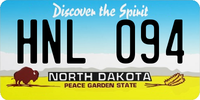 ND license plate HNL094