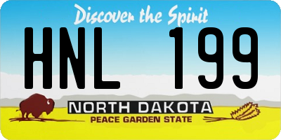 ND license plate HNL199