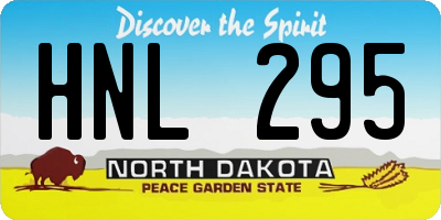 ND license plate HNL295