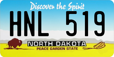 ND license plate HNL519
