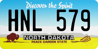 ND license plate HNL579