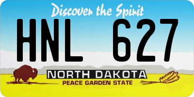 ND license plate HNL627