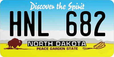 ND license plate HNL682