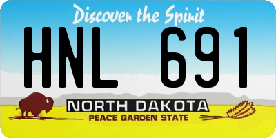 ND license plate HNL691
