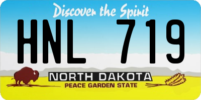 ND license plate HNL719
