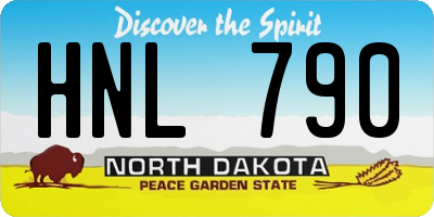 ND license plate HNL790