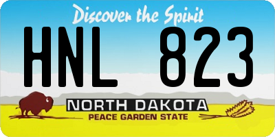 ND license plate HNL823