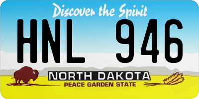 ND license plate HNL946