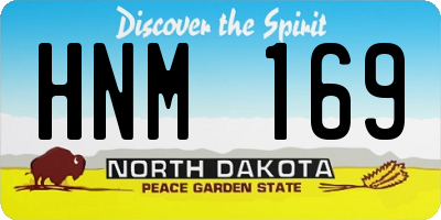 ND license plate HNM169