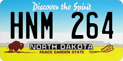 ND license plate HNM264