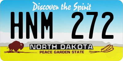 ND license plate HNM272