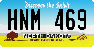 ND license plate HNM469