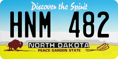 ND license plate HNM482