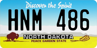 ND license plate HNM486