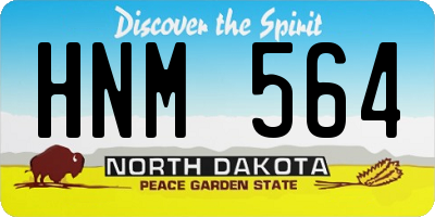 ND license plate HNM564