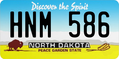 ND license plate HNM586