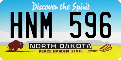 ND license plate HNM596