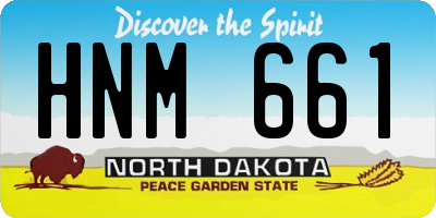 ND license plate HNM661