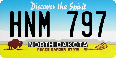 ND license plate HNM797