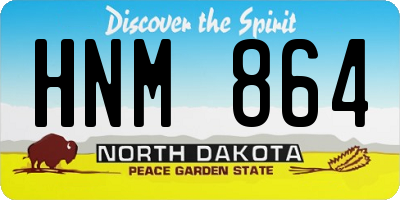 ND license plate HNM864