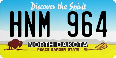ND license plate HNM964