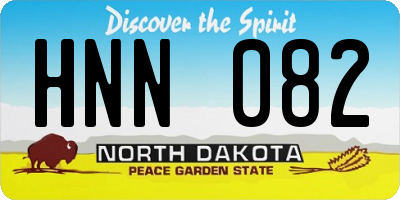 ND license plate HNN082