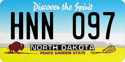 ND license plate HNN097