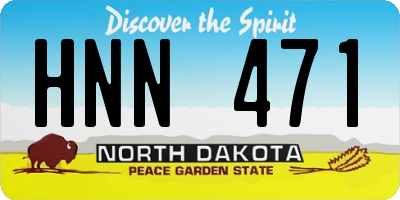 ND license plate HNN471