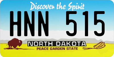 ND license plate HNN515